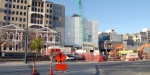 Corner Cathedral Square and Worcester Street after the big earthquake: Photograph taken on 1 October 2013 after the big Christchurch earthquake.