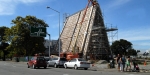 There were 98 of these heavy cardboard tubes used in the construction of the new transitional cathedral.