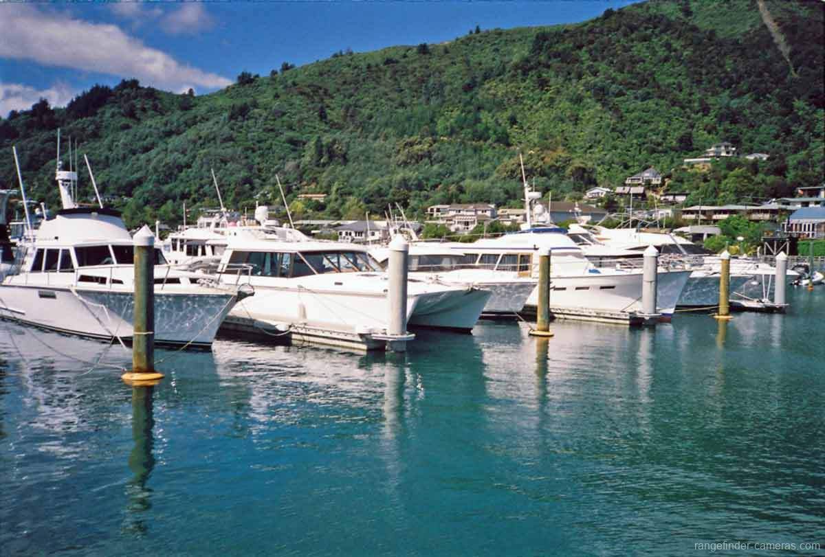 Olympus XA marina at Picton.