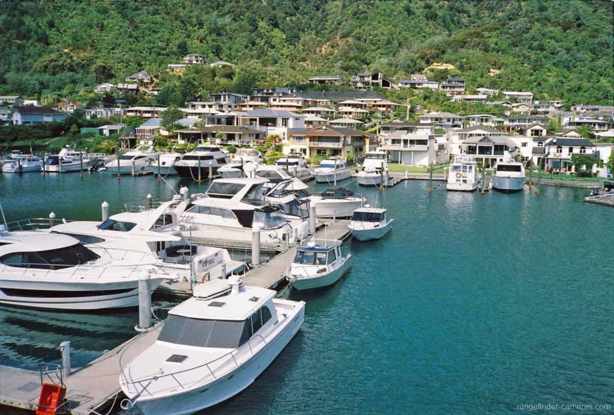 Olympus XA marina at Picton.