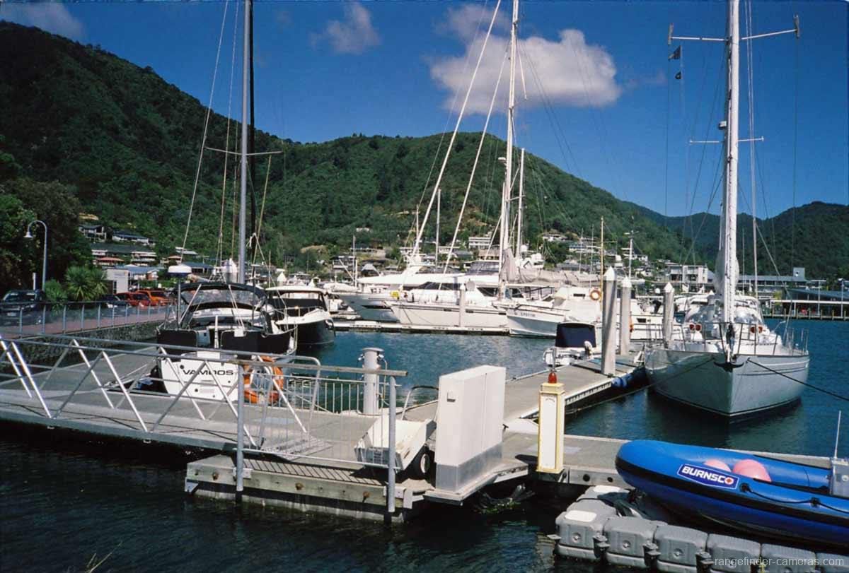 Olympus XA marina at Picton.