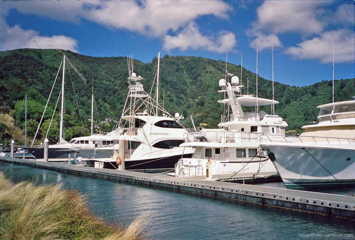 Olympus XA marina at Picton.