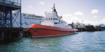 Olympus XA. Picton. The 30-metre  tug Monowai built in 1973 at Picton.