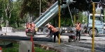 Hereford Street being resurfaced. Oct 2011. P30