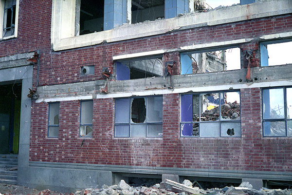 The old Christchurch Central Railway Station. Yashica Electro 35