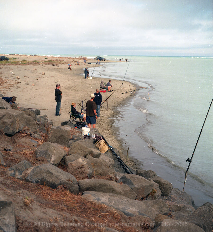 Waimakariri River Mouth - Yashica Mat